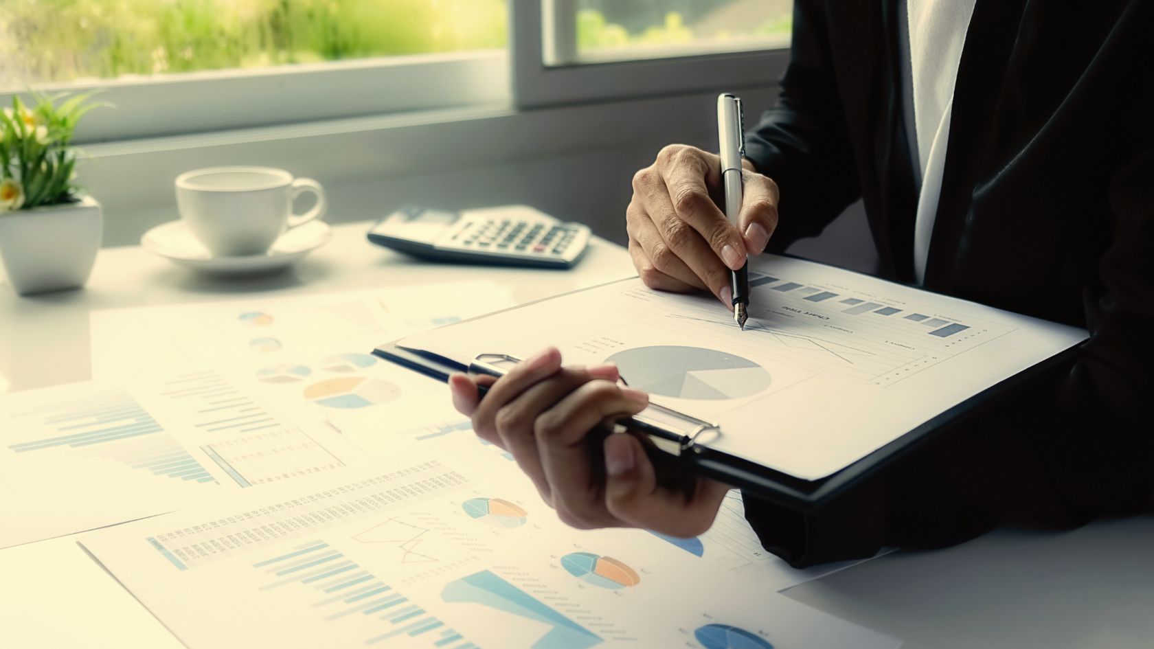 Black man calculating company Series A Funding